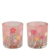 ohgreen Sfeermakers|Theelicht houder bloem - h8xd7,5cm