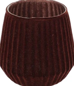 ohgreen Sfeermakers|Herfst|Theelichthouder 9cm glas bruin