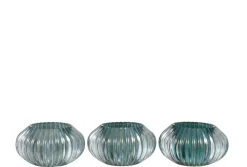 ohgreen Sfeermakers|Tlh ribbels gl mix grn/tr ass3 (11x11x6.5cm)