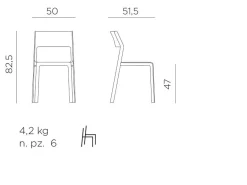 ohgreen Tuinmeubelen|Trill bistrot chair agave