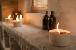 ohgreen Geuren|Tuinkaars in ronde terracotta schaal wit 11u - zwart