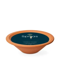 ohgreen Kaarsen|Tuinkaars Royal flame in terracotta schaal 13u - ivoor