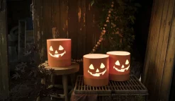 ohgreen Kaarsen|Tuinkaars Royal flame in terracotta schaal 13u - ivoor