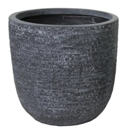 ohgreen Aardewerk|Utah egg pot graphite d25h25