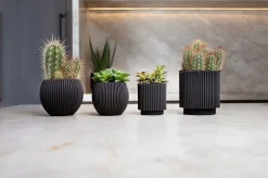 ohgreen Potten En Vazen|Vaas cilind groove 8x9