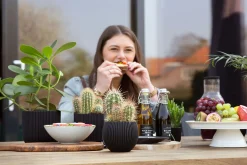 ohgreen Potten En Vazen|Vaas cilind groove 15x17