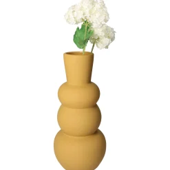 ohgreen Potten En Vazen|Vaas dolomiet oker 14x14x29.5cm