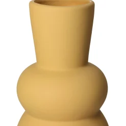 ohgreen Potten En Vazen|Vaas dolomiet oker 14x14x29.5cm