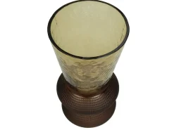ohgreen Potten En Vazen|Vaas glas bruin 12x12x22.5cm