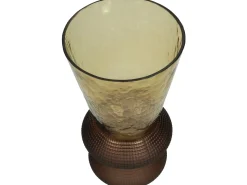 ohgreen Potten En Vazen|Vaas glas bruin 15.5x15.5x30cm