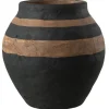 ohgreen Potten En Vazen|Vaas kenia zwart/bruin large