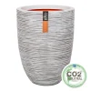 ohgreen Kunststof|Ecocheques|Vaas laag rib 36x47 ivr
