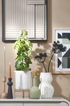 ohgreen Potten En Vazen|Vaas Streep - H26 x 17 cm