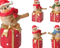ohgreen Kerstdecoratie|Vogel op cadeaudoos