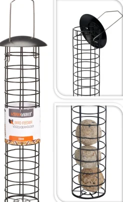 ohgreen Voederhuisjes En Aanverwanten|Vogelvoerhouder metaal 9x35cm