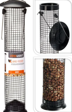 ohgreen Voederhuisjes En Aanverwanten|Vogelvoerhouder metaal 10x35cm