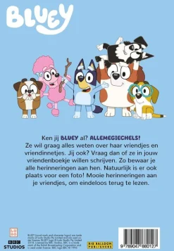 ohgreen Boeken|Vriendenboek - bluey - creatief vriendenboek voor kinderen
