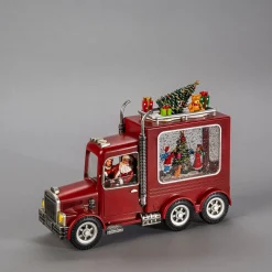 ohgreen Deco Verlichting Binnen|Waterspinner truck met kerstman led warmwit voor binnen