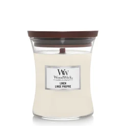 ohgreen Geuren|Woodwick Geurkaars linen medium