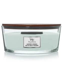 ohgreen Geuren|WoodWick Geurkaars Sagewood & Seagrass Ellipse