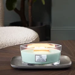 ohgreen Geuren|WoodWick Geurkaars Sagewood & Seagrass Ellipse