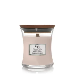 ohgreen Geuren|Woodwick Geurkaars vanilla & sea salt mini