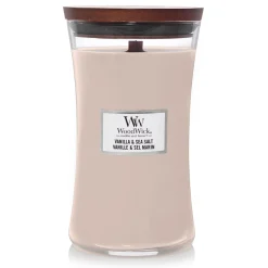 ohgreen Geuren|Woodwick Geurkaars vanilla & sea salt Large