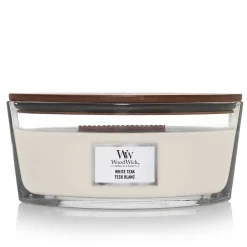 ohgreen Geuren|Woodwick Geurkaars white teak ellipse