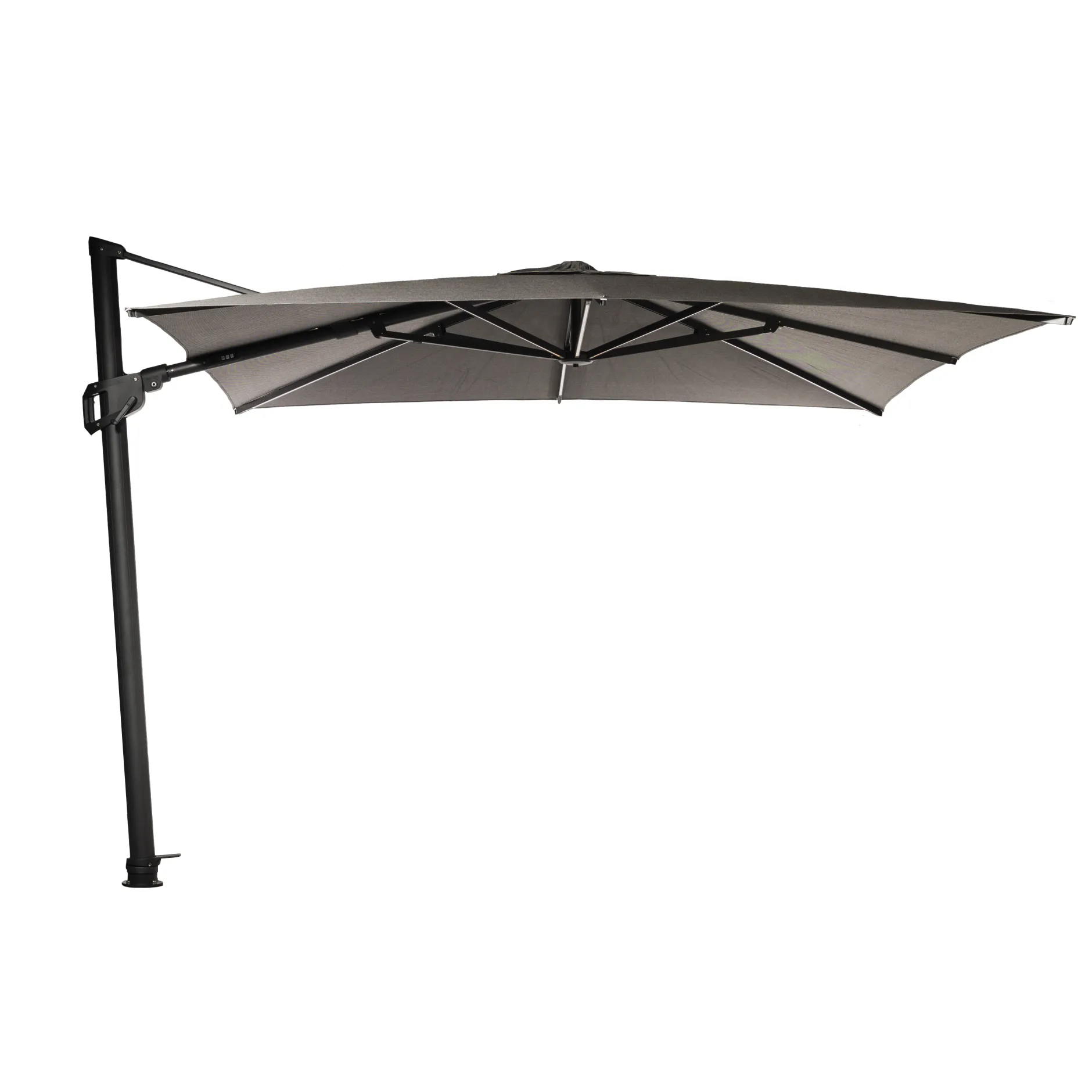 ohgreen Parasol|Zweefparasol Deluxe antraciet met LED