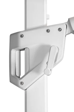 ohgreen Parasol|Zweefparasol Malaga wit-soft grijs