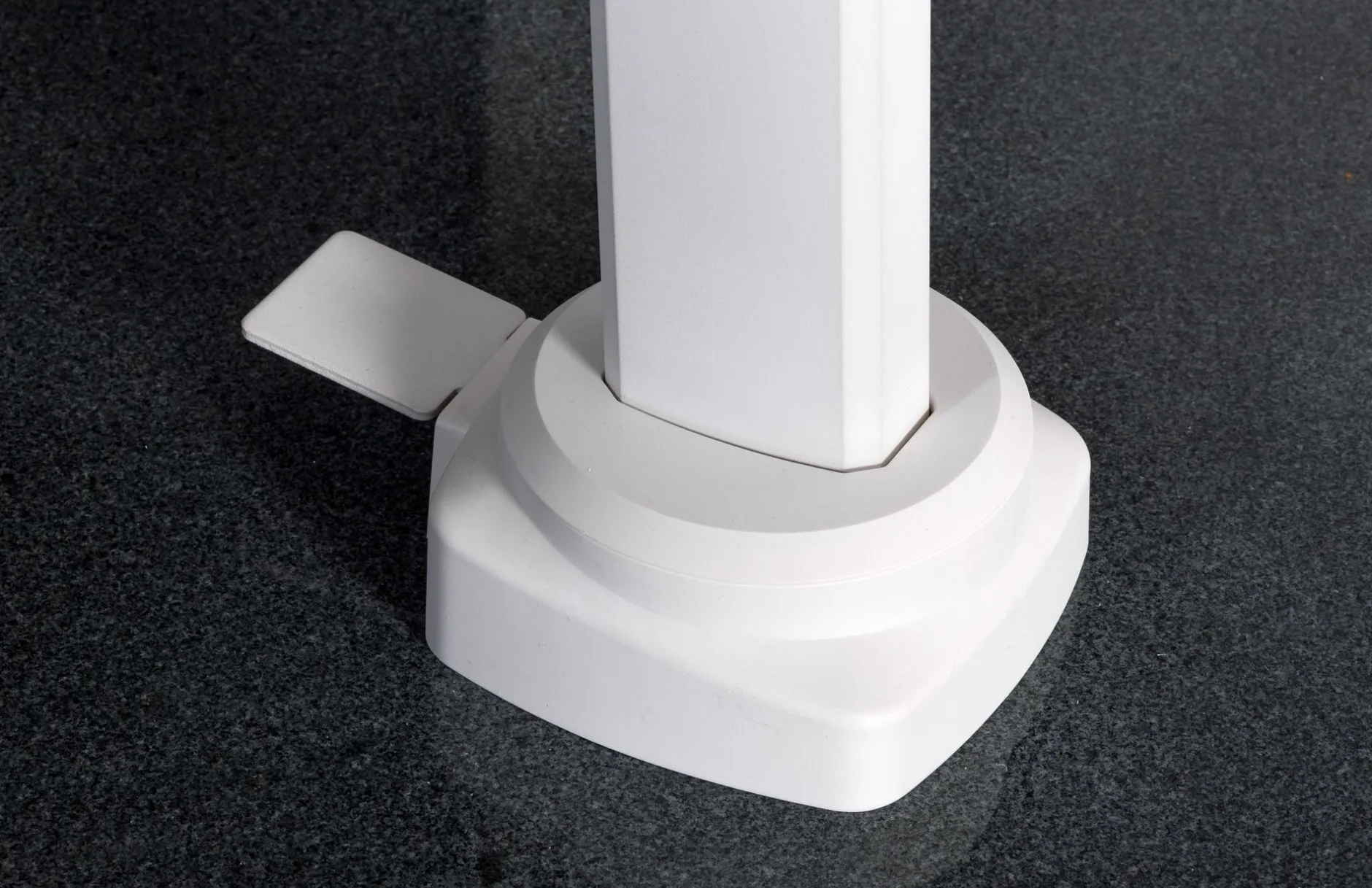 ohgreen Parasol|Zweefparasol Malaga wit-soft grijs